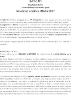 INFINI.TO Planetario di Torino Museo dell'Astronomia e dello Spazio