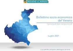Bollettino socio-economico del Veneto - I principali dati congiunturali Luglio 2021 - Osservatorio del ...