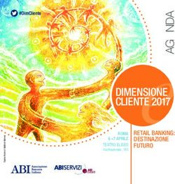 DIMENSIONE CLIENTE 2017 - RETAIL BANKING: DESTINAZIONE FUTURO - ABIEventi