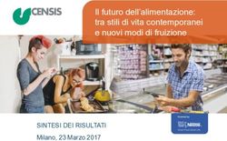 Il futuro dell'alimentazione: tra stili di vita contemporanei e nuovi modi di fruizione - SINTESI DEI RISULTATI Milano, 23 Marzo 2017