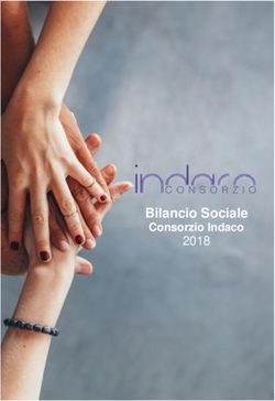 Bilancio Sociale Consorzio Indaco 2018