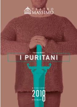 I PURITANI Membro di - Piazza Verdi - 90138 Palermo ISBN: 978-88-98389-70-4 - Teatro Massimo Palermo