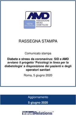 RASSEGNA STAMPA Diabete e stress da coronavirus: SID e AMD avviano il progetto 'Psicologi in linea per la diabetologia' a disposizione dei ...