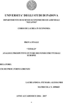 UNIVERSITA' DEGLI STUDI DI PADOVA