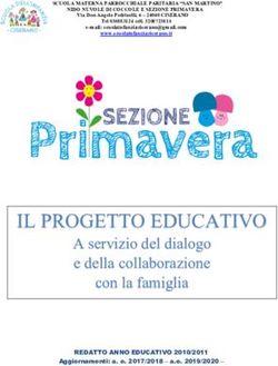 IL PROGETTO EDUCATIVO - A servizio del dialogo e della collaborazione con la famiglia - Scuola Infanzia ...