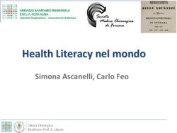 Health Literacy nel mondo - Simona Ascanelli, Carlo Feo Clinica Chirurgica Direttore: Prof. A. Liboni