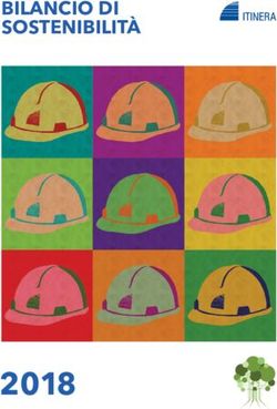 BILANCIO DI SOSTENIBILITÀ - Bilancio di Sostenibilità 2018