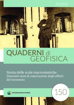 GEOFISICA 150 - QUADERNI di - Earth-prints