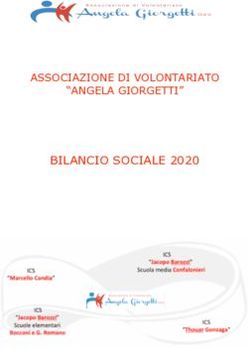 BILANCIO SOCIALE 2020 - ASSOCIAZIONE DI VOLONTARIATO "ANGELA GIORGETTI" - Associazione Angela Giorgetti
