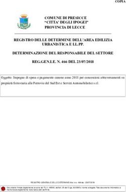 COMUNE DI PRESICCE "CITTA' DEGLI IPOGEI" PROVINCIA DI LECCE REGISTRO DELLE DETERMINE DELL'AREA EDILIZIA URBANISTICA E LL.PP. DETERMINAZIONE DEL ...