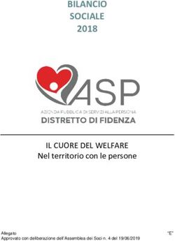 BILANCIO SOCIALE 2018 - IL CUORE DEL WELFARE Nel territorio con le persone - ASP Distretto di Fidenza