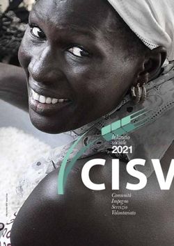 2021 bilancio sociale - Comunità Impegno Servizio Volontariato - CISV Torino