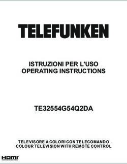 ISTRUZIONI PER L'USO OPERATING INSTRUCTIONS TE32554G54Q2DA - TELEVISORE A COLORI CON TELECOMANDO COLOUR TELEVISION WITH REMOTE CONTROL - Telefunken