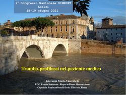 Trombo-profilassi nel paziente medico - 2 Congresso Nazionale SIMEDET Assisi 18-19 giugno 2021
