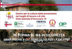 IN FORMA SI, MA IN SICUREZZA - SMARTPHONE & Co.: PERICOLOSI PER LA SALUTE? - Centro per la cultura della prevenzione nei luoghi di lavoro e di ...