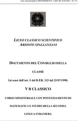 V B CLASSICO - LICEO CLASSICO SCIENTIFICO ARIOSTO SPALLANZANI