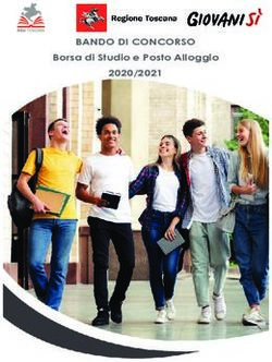 BANDO DI CONCORSO Borsa di Studio e Posto Alloggio 2020/2021 - DSU Toscana