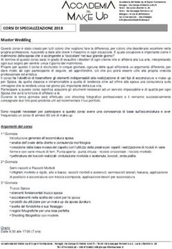 CORSI DI SPECIALIZZAZIONE 2018 - Master Wedding - Accademia del ...