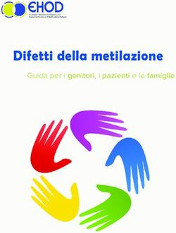 Difetti della metilazione - Guida per i genitori, i pazienti e le famiglie - E-HOD