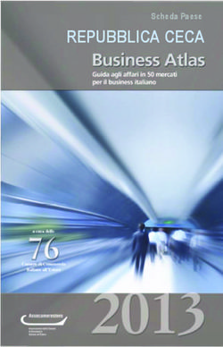 REPUBBLICA CECA Scheda Paese