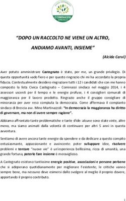 DOPO UN RACCOLTO NE VIENE UN ALTRO, ANDIAMO AVANTI, INSIEME