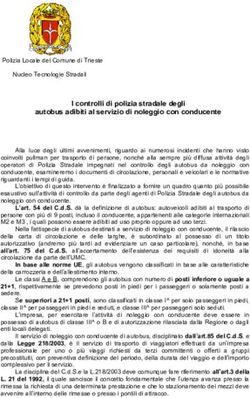 I controlli di polizia stradale degli autobus adibiti al servizio di noleggio con conducente