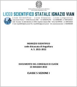CLASSE 5 SEZIONE I INDIRIZZO SCIENTIFICO A. S. 2021-2022 DOCUMENTO DEL CONSIGLIO DI CLASSE 15 MAGGIO 2022 - sede distaccata di Anguillara - Liceo Vian