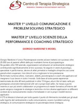 MASTER 1 LIVELLO COMUNICAZIONE E PROBLEM SOLVING STRATEGICO MASTER 2 LIVELLO SCIENZE DELLA PERFORMANCE E COACHING STRATEGICO