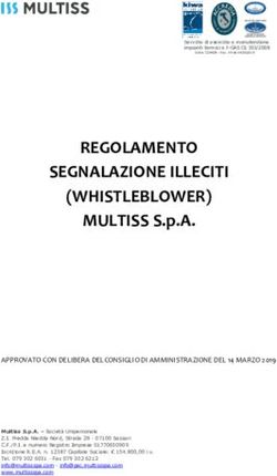 REGOLAMENTO SEGNALAZIONE ILLECITI (WHISTLEBLOWER) MULTISS S.p.A.