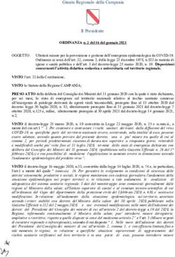 Giunta Regionale della Campania Il Presidente - Regione Campania