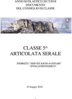 CLASSE 5 ARTICOLATA SERALE - ANNO SCOLASTICO 2017/2018 DOCUMENTO DEL CONSIGLIO DI CLASSE - iis nelson mandela