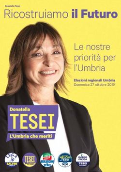 Ricostruiamo il Futuro - Le nostre priorit&agrave; per l'Umbria Elezioni regionali Umbria - Donatella Tesei