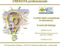 CRESCITA professionale - I confini delle competenze in laboratorio: Il ruolo del biologo - Ospedali Galliera