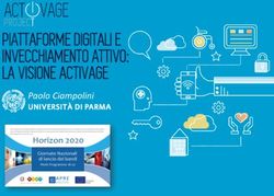 PIATTAFORME DIGITALI E INVECCHIAMENTO ATTIVO: LA VISIONE ACTIVAGE - Agenzia per la ...