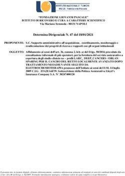 "FONDAZIONE GIOVANNI PASCALE" ISTITUTO DI RICOVERO E CURA A CARATTERE SCIENTIFICO - Fondazione ...