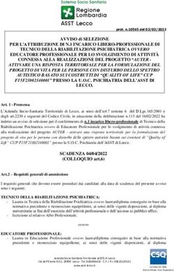 PER L'ATTRIBUZIONE DI N.1 INCARICO LIBERO-PROFESSIONALE DI TECNICO DELLA RIABILITAZIONE PSICHIATRICA OVVERO EDUCATORE PROFESSIONALE PER LO ...