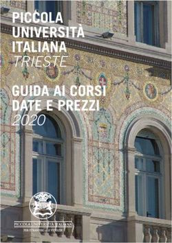 PICCOLA UNIVERSIT&Agrave; ITALIANA - TRIESTE GUIDA AI CORSI DATE E PREZZI