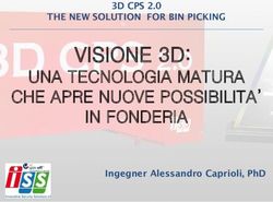 VISIONE 3D: UNA TECNOLOGIA MATURA CHE APRE NUOVE POSSIBILITA' IN FONDERIA - 3D CPS 2.0