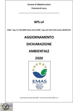 AGGIORNAMENTO DICHIARAZIONE AMBIENTALE - 2020 BPS srl Comune di Abbadia Lariana Provincia di Lecco