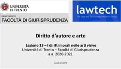 Diritto d'autore e arte - Lezione 13 - I diritti morali nelle arti visive Universit&agrave; di Trento - Facolt&agrave; di Giurisprudenza