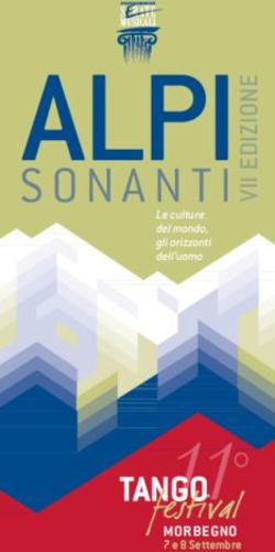 ALPI - 7 e 8 Settembre - Le culture del mondo, gli orizzonti dell'uomo - Consorzio Turistico Valtellina di Morbegno