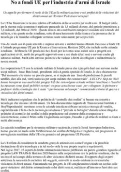 No a fondi UE per l'industria d'armi di Israele - European Coordination