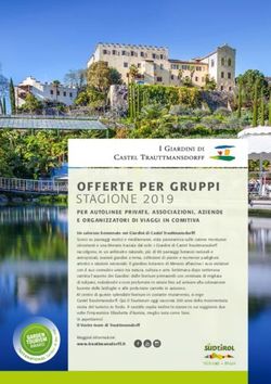 OFFERTE PER GRUPPI STAGION E 2019 - PER AUTOLINEE PRIVATE, ASSOCIAZIONI, AZIENDE E ORGANIZZATORI DI VIAGGI IN COMITIVA