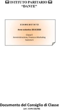Documento del Consiglio di Classe - ISTITUTO PARITARIO "DANTE" Anno scolastico 2019/2020 - Istituto Paritario "Dante ...