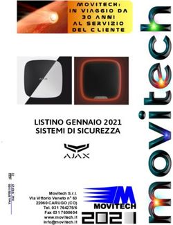 LISTINO GENNAIO 2021 SISTEMI DI SICUREZZA - Movitech Srl