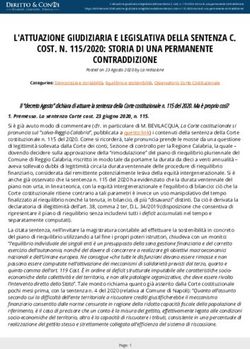 L'ATTUAZIONE GIUDIZIARIA E LEGISLATIVA DELLA SENTENZA C. COST. N. 115/2020: STORIA DI UNA PERMANENTE CONTRADDIZIONE - Diritto & Conti