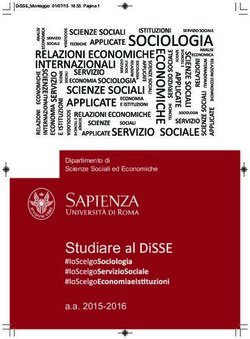 Studiare a.a. 2015-2016 - Dipartimento di Scienze Sociali ed Economiche - Sapienza Università di Roma
