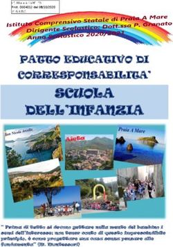 SCUOLA DELL'INFANZIA PATTO EDUCATIVO DI CORRESPONSABILITA'