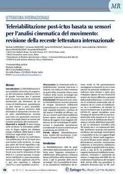 Teleriabilitazione post-ictus basata su sensori per l'analisi cinematica del movimento: revisione della recente letteratura internazionale