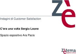 Indagini di Customer Satisfaction C'era una volta Sergio Leone Spazio espositivo Ara Pacis